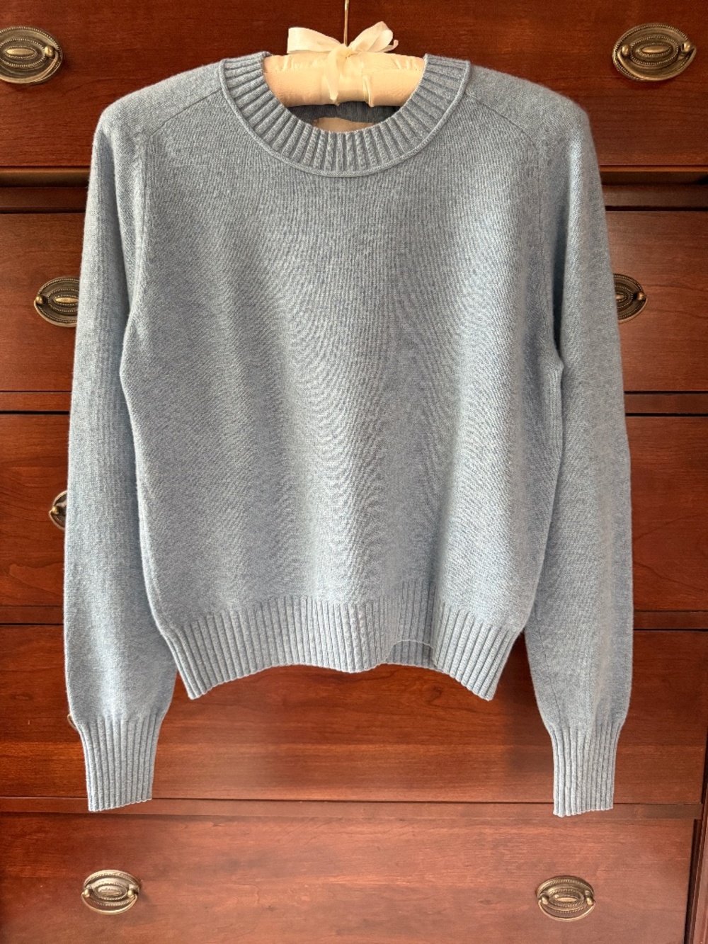 Everlane Recycled Cashmere Wool Crewneck Sweater Blue Small - Like New
